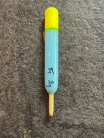 TN (tez naulls) Styrofoam Flighted Pellet Wagglers  2g yellow top 