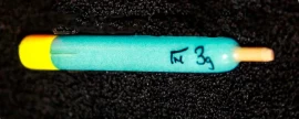 TN (tez naulls) Styrofoam Flighted Pellet Wagglers  3g yellow top  